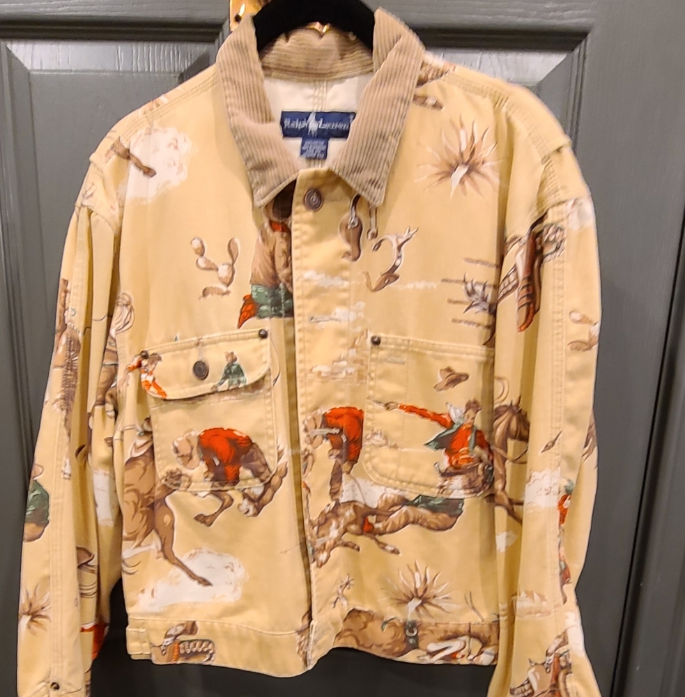 Polo Ralph Lauren Cowboy Western Print Jacket M